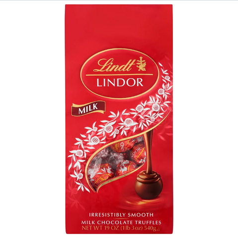 Lindt Lindor Milk Chocolate Truffles. 19 oz.