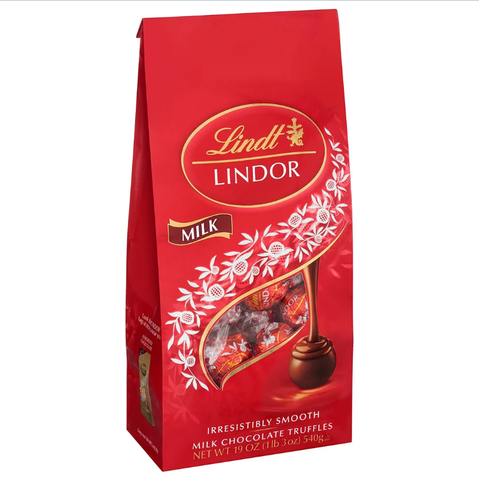 Lindt Lindor Milk Chocolate Truffles. 19 oz.