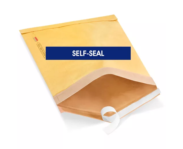 Uline Gold Self-Seal Padded Mailers #4 - 9 1⁄2 x 14 1⁄2" (QTY./CASE 100)