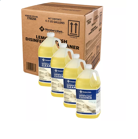Member's Mark Commercial Lemon Fresh Disinfectant Cleaner, 1 gal. (4 pk.)
