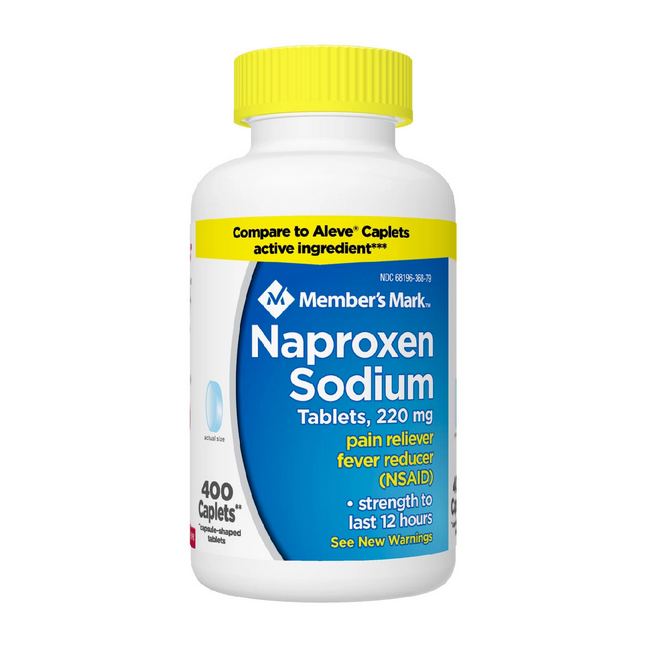 Member's Mark Naproxen Sodium Tablets USP. 220 mg (400 ct.)