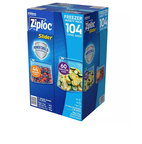 Ziploc Easy Open Bags Variety Pack with New Stay Open Design (347 ct.)