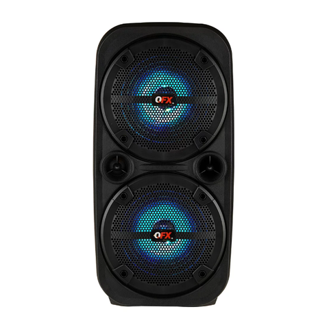 QFX 2" x 8" Bluetooth Rechargeable Speaker with LED Lights