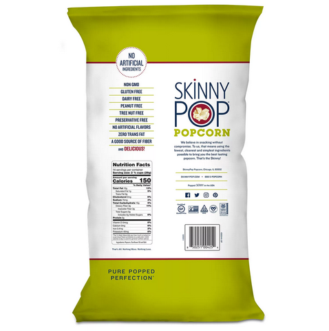 SkinnyPop Original Popcorn Value Size Bag (14 oz.) 2 pk.
