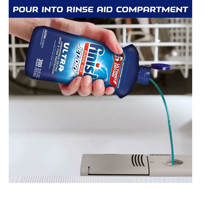 Finish Jet Dry Dishwasher Rinse Aid 16 oz ( Pack of 3)