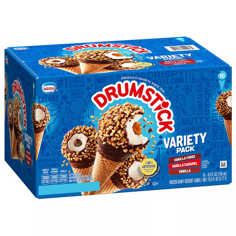 Nestle Drumstick Cone Variety Pack. Frozen (16 ct.)