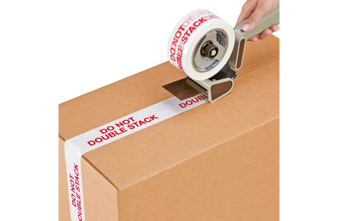 Preprinted Tape - "Do Not Double Stack", 2" x 110 yds. Mil 2.2. Rolls/Case (18 ct.)
