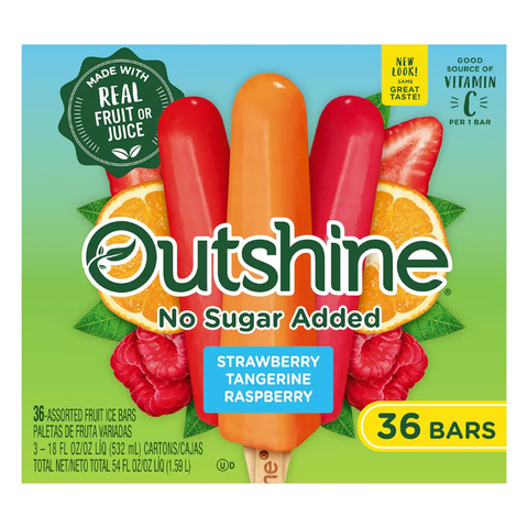 Outshine Fruit Bars Variety Pack. 36 ct.