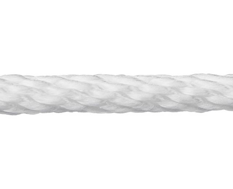 Solid Braided Nylon Rope - 1⁄8" x 500', White