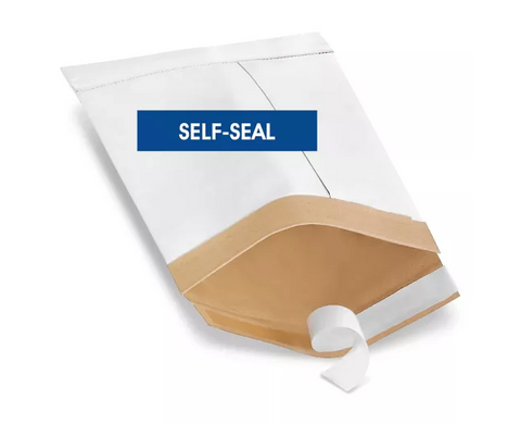 Uline White Self-Seal Padded Mailers #0 - 6 x 10" (QTY./CASE 250)