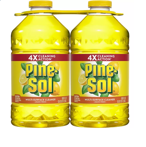 Pine-Sol All Purpose Multi-Surface Cleaner, Lemon Fresh (100 fl. oz./bottle, 2 pk.)