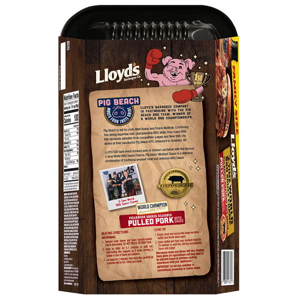 Lloyds Pulled Pork With Pig Beach BBQ Sauce 28 Oz. – Openbax