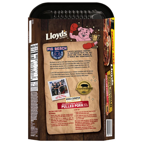 Lloyds Pulled Pork with Pig Beach BBQ Sauce 28 oz.