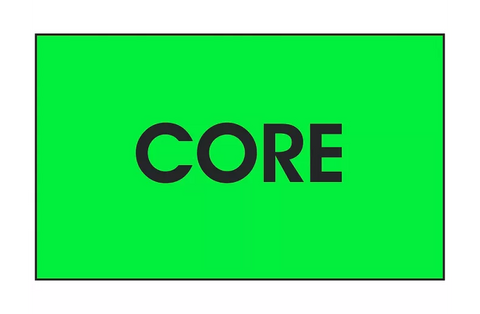 "Core" Labels - 3 x 5"