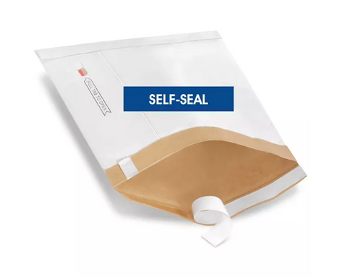 Uline White Self-Seal Padded Mailers #2 - 8 1⁄2 x 12" (QTY./CASE 100)