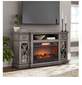 Lochlan Media Fireplace, Fits most TVs up to 75" & 100 lbs.
