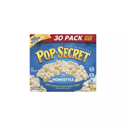 Pop Secret Homestyle Microwave Popcorn. 30 ct.
