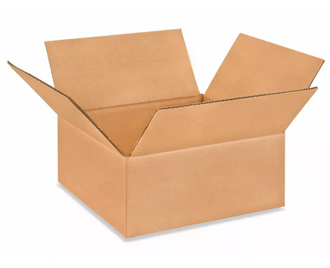 10 x 10 x 4" Lightweight 32 ECT Corrugated Boxes