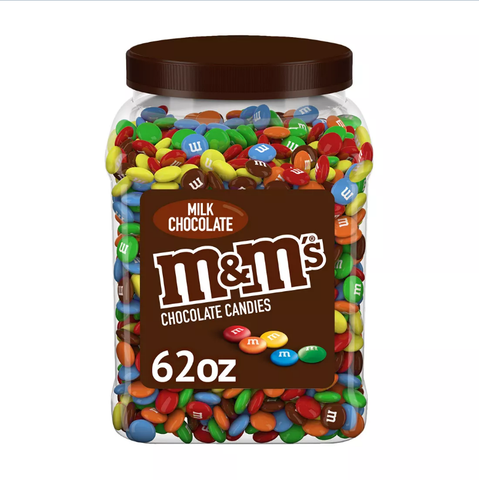 M&M'S Chocolate Candy Bulk Jar. Milk Chocolate Candy 62 oz