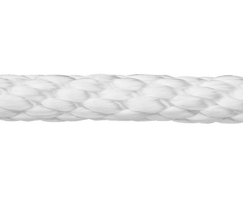 Solid Braided Nylon Rope - 3⁄8" x 500', White