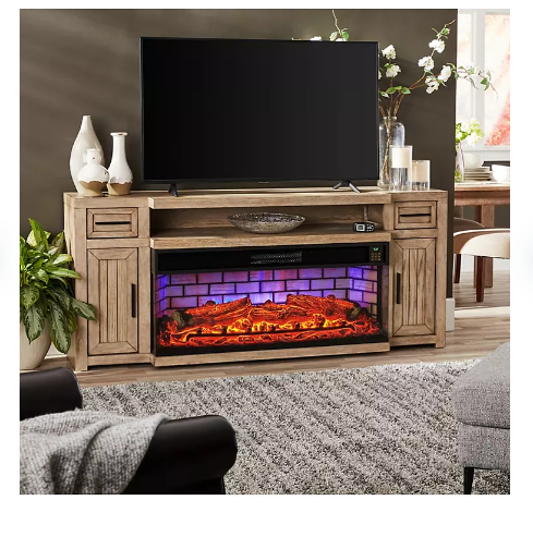 Sam's club fireplace tv stand deals