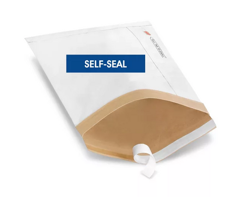 Uline White Self-Seal Padded Mailers #4 - 9 1⁄2 x 14 1⁄2" (QTY./CASE 100)