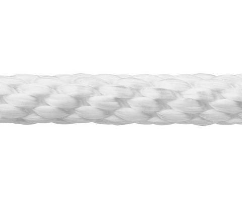 Solid Braided Nylon Rope - 1⁄2" x 500', White