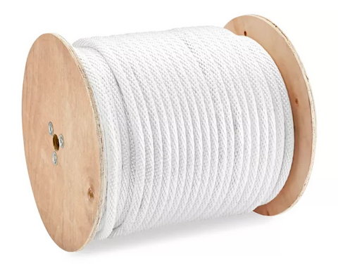 Solid Braided Nylon Rope - 5⁄8" x 500', White