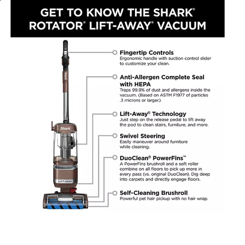 Shark Rotator Pet Pro Lift-Away Upright Vacuum LA455