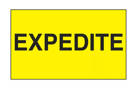 "Expedite" Label - 3 x 5"