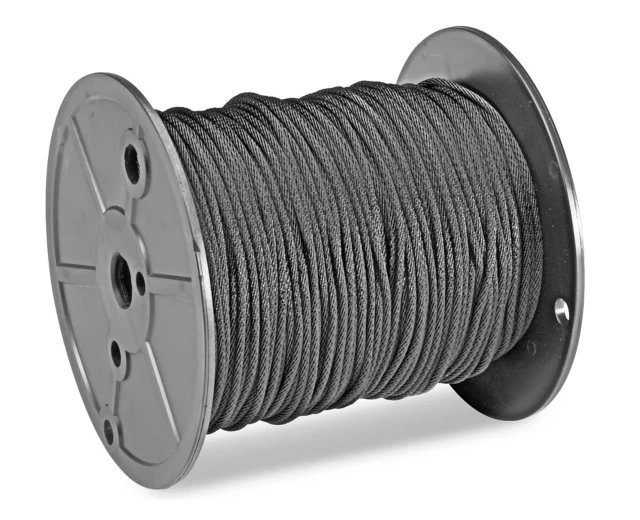Solid Braided Nylon Rope - 1⁄8" x 500', Black