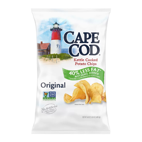 Cape Cod 40% Less Fat Potato Chips. 24 oz.