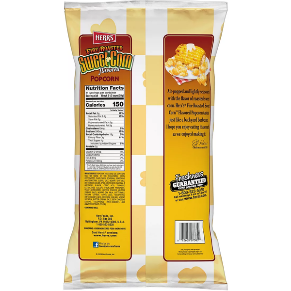 Herr's Sweet Corn Popcorn. 11 oz. Openbax