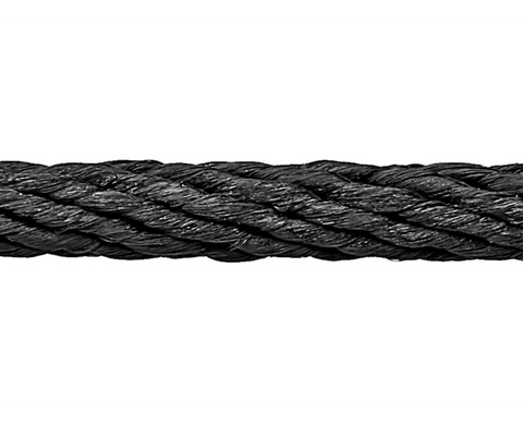 Solid Braided Nylon Rope - 1⁄8" x 500', Black