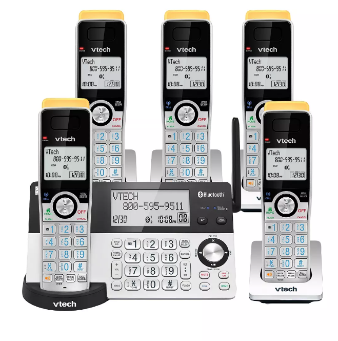 thumbnail image 2 of VTech 3-Handset Cordless Phone System With Super Long Range, Bluetooth Cell Connect & Call Blocker - IS8121-3 2 of 14