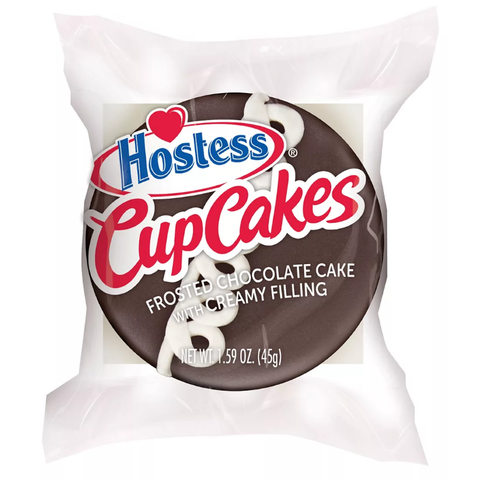 Hostess Individually Wrapped Chocolate Cupcakes with Cream Filling. 16 ct.