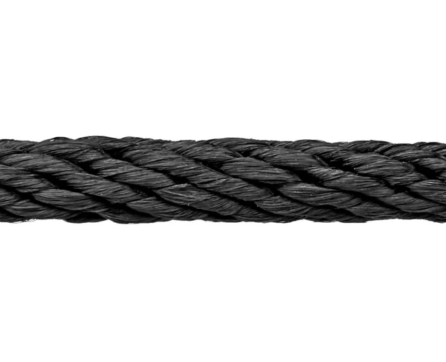 Solid Braided Nylon Rope - 3⁄16" x 500', Black