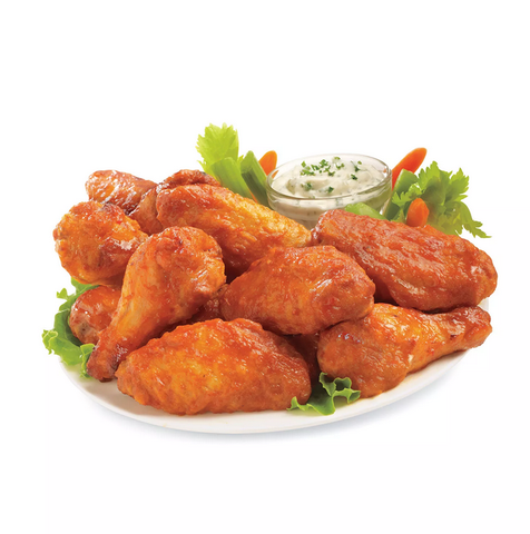 Tyson Fully Cooked Bone-In Buffalo Style Hot Chicken Wings Frozen (64 oz.)