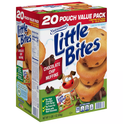 Entenmann's Little Bites Chocolate Chip Muffins (1.65 oz. 20 pk.)