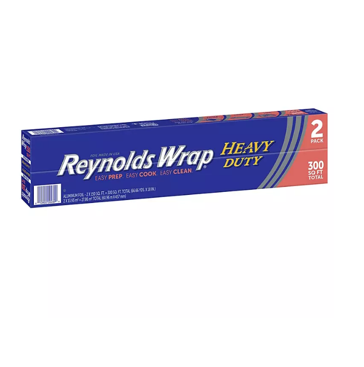 Reynolds Wrap 18 Heavy Duty Aluminum Foil (150 sq. ft./roll, 2