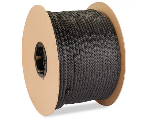 Solid Braided Nylon Rope - 5⁄16" x 500', Black