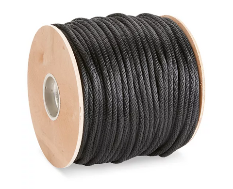 Solid Braided Nylon Rope - 3⁄8" x 500', Black