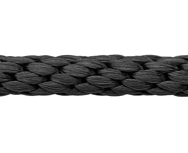 Solid Braided Nylon Rope - 1⁄2" x 500', Black