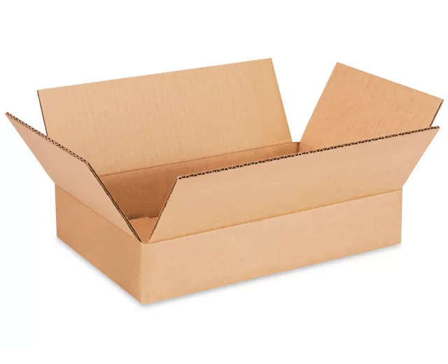 12 x 8 x 2" Lightweight 32 ECT Corrugated Boxes