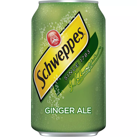 Schweppes Ginger Ale Soda. 36 pk.