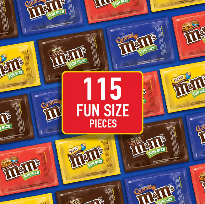 M&M'S Chocolate Candy Assorted Fun Size Bulk Variety Pack (115 ct. 4 l –  Openbax