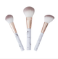 GloTech 12-Piece Makeup Brush Glow Set for Eyes and Face. Marble