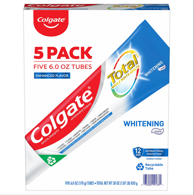 Colgate Total Whitening Toothpaste (6.0 oz. 5 pk.)
