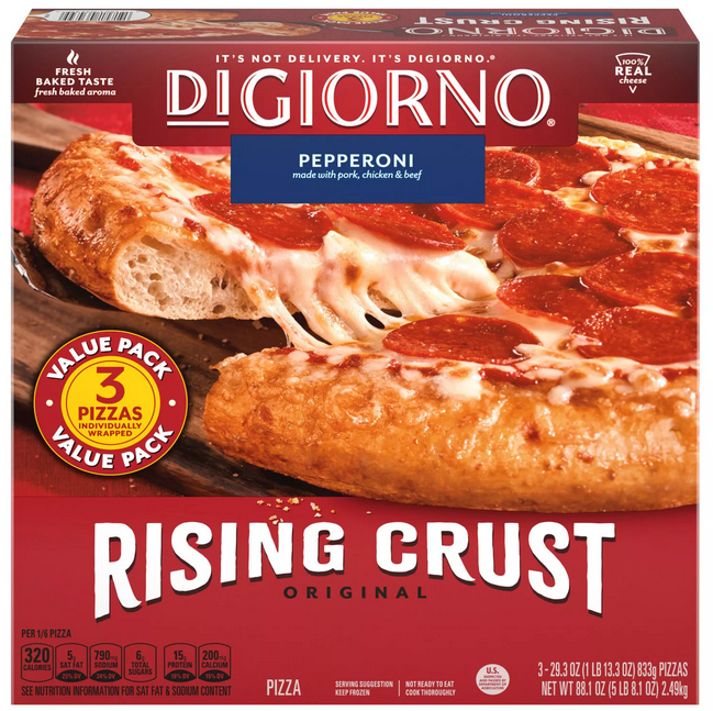 DiGiorno Original Rising Crust Pepperoni Frozen Pizza (3 pk.)