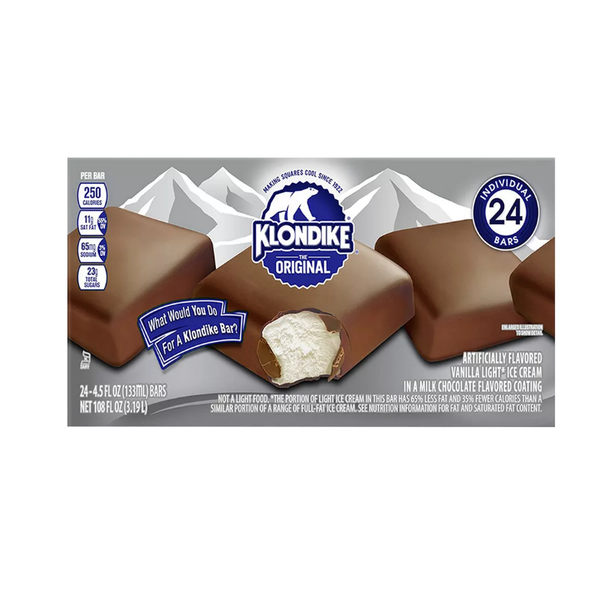 Klondike Original Ice Cream Bars 24 Ct Openbax 0163